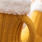 BrewBoot Mug Socks worn on feet